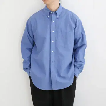 graphpaper 옥스퍼드 셔츠 색스 블루
