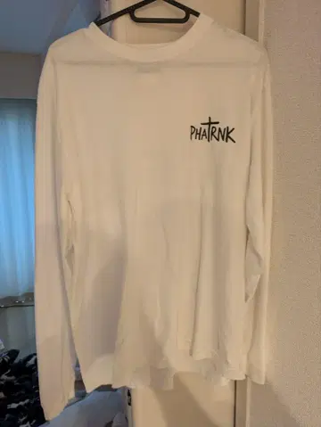 PHATRNK 롱 슬리브 티셔츠 L 화이트