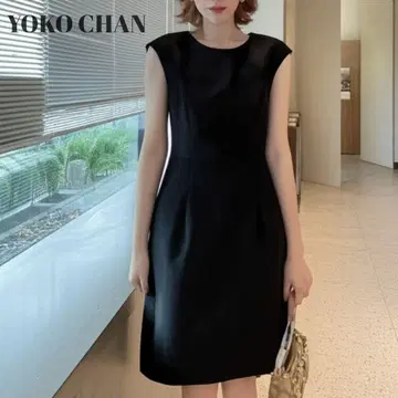 [인기] 요코 짱 슬리브리스 원피스 블랙 38 M 사이즈