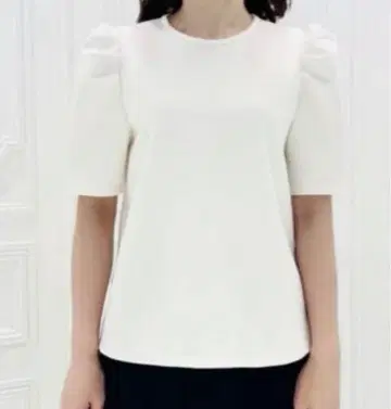 최종 가격 미사용에 가까운 아베닐 에투알 턱 퍼프 슬리브 블라우스 32