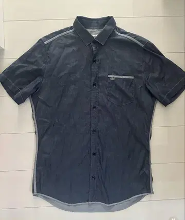 LACOSTE 슬림 핏 반팔 셔츠 40