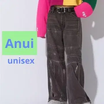 Anui 메탈릭 바이커 데님 정가 13200엔 unisex