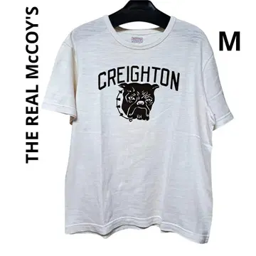 THE REAL McCOY'S 리얼 맥코이 티셔츠 불독 M
