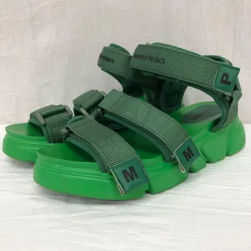 통굽 스포츠 샌들 벨크로 M 23.5-24.0cm 그린