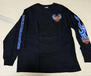 (DEADSTOCK) Harley-Davidson 프레임 패턴 롱 T