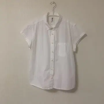 MHL 마가렛호웰 반팔 셔츠 화이트