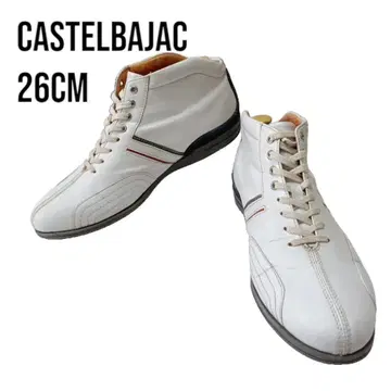 까스텔바작 CASTELBAJAC 미들 컷 가죽 스니커즈 26cm