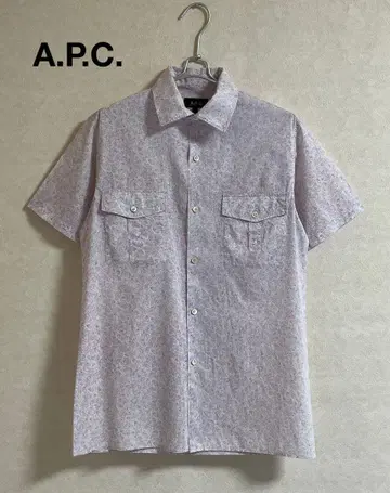 새상품급 A.P.C. 아페쎄 코튼 캐주얼 셔츠 반팔 얇은 소재 S