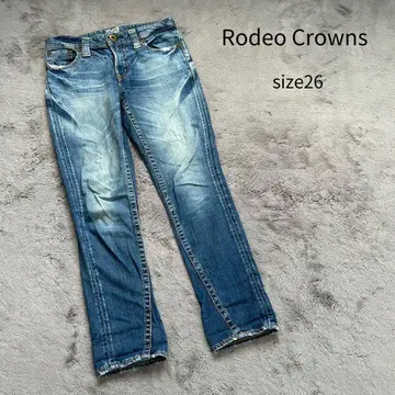Rodeo Crowns 로데오크라운 데님 청바지 26 소가죽 패치