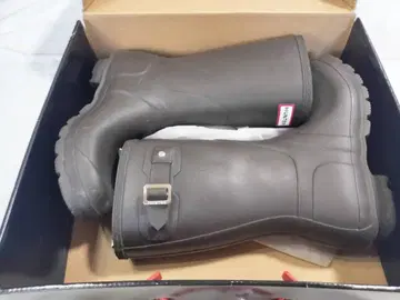 새상품급 HUNTER 헌터 장화 부츠 25.0CM 그레이 숏