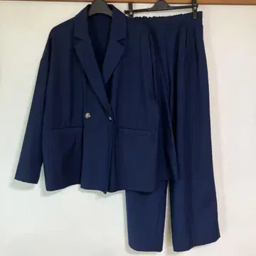네이비 더블 버튼 셋업