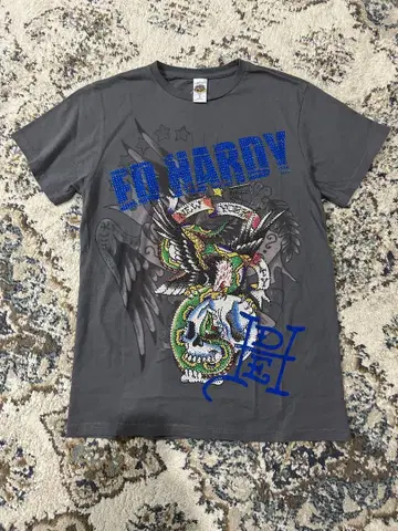 새상품 레어 빈티지 Ed Hardy 남성용 타투 이글 큐빅