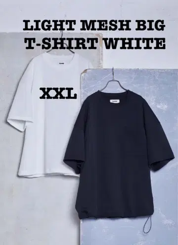 CARORIE LIGHT MESH BIG T-SHIRT WHITE 2XL