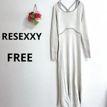 a5853 리젝시 니트 롱 원피스 긴팔 머메이드 FREE