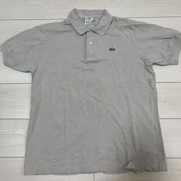 LACOSTE 그레이 피케 셔츠 S