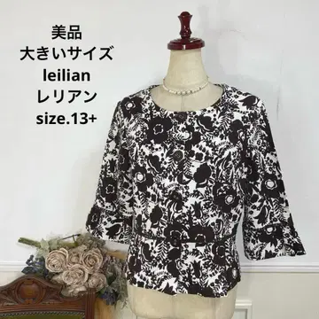 새상품급 빅 사이즈 leilian 레리안 플라워 자켓
