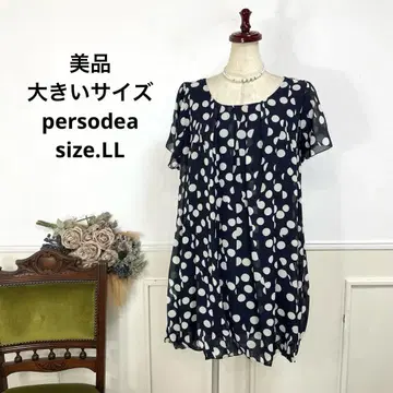 새상품급 빅 사이즈 persodea 도트 튜닉