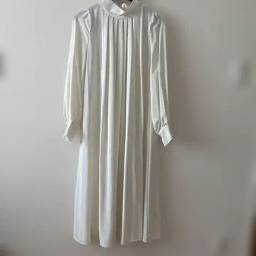 화이트 긴팔 셔츠 원피스