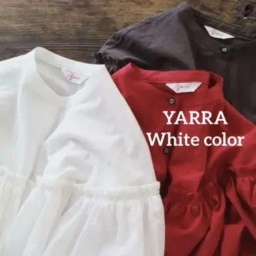 YARRA 야라 벌룬 슬리브 셔츠 블라우스 화이트 화이트