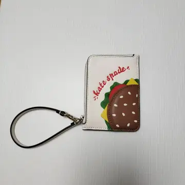 Kate Spade 햄버거 패턴 카드 케이스