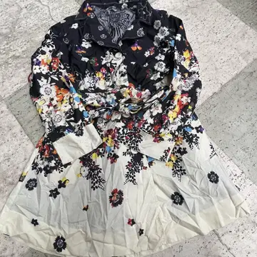 desigual 꽃무늬 트렌치코트