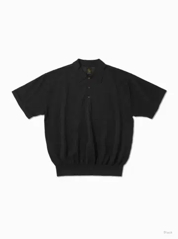 BATONER CHOMA POLO S/S 3 블랙 바토너