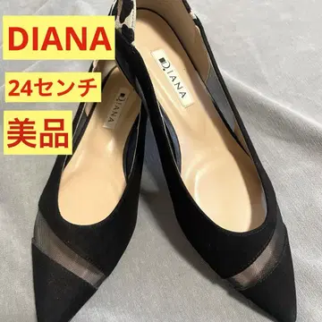[새상품급] DIANA 블랙 펌프스 로퍼 24cm
