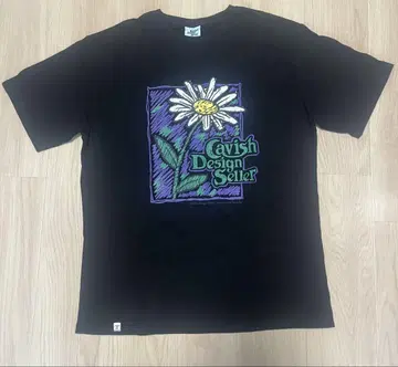 Cavish Design Seller 블랙 티셔츠 L