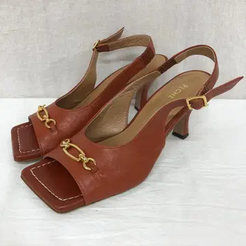 피셰 아바하우스 슬링백 샌들 스퀘어토 23.5cm 오렌지