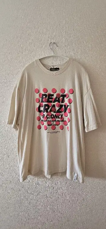 호테이 토모야스 BEAT CRAZY 티셔츠 XL