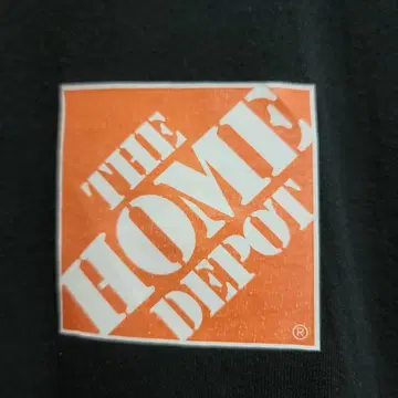 기업 로고 The Home Depot 홈데포 백 프린트 티셔츠