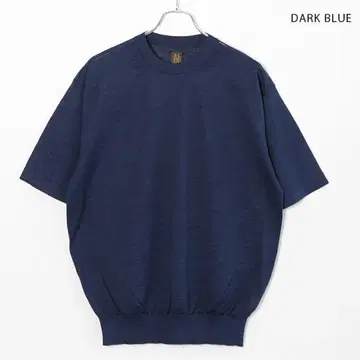 BATONER CHOMA CREW NECK S/S 3 네이비 바토너