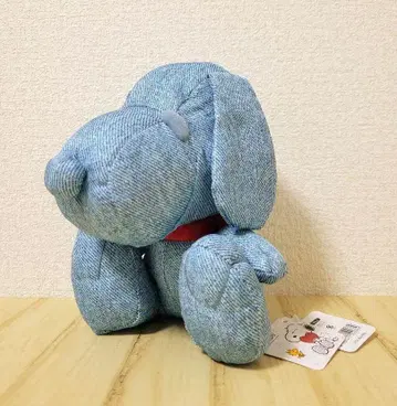 스누피 봉제 인형 데님 패턴 시원한 원단