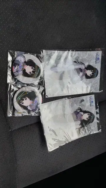Roselia 타워 레코드 특전 시로카네 린코 캔뱃지 브로마이드 2종