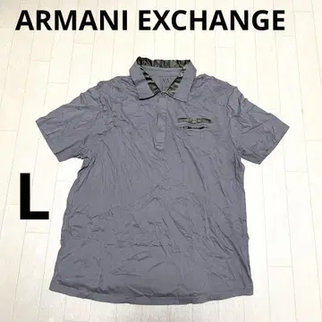 유159 ARMANI EXCHANGE 반팔 피케 셔츠 그레이 남성용
