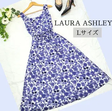LAURA ASHLEY 로라 애슐리 꽃무늬 롱 원피스 L 블루