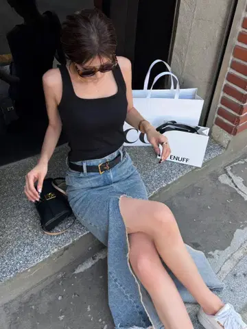 diante REMAKE DENIM SKIRT