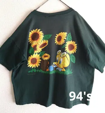 90년대 루니툰 트위티 크롭 티셔츠 해바라기