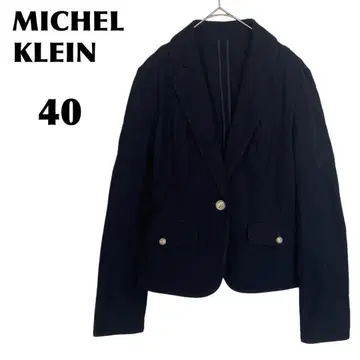 MICHEL KLEIN [40] 테일러드 재킷 캐주얼 블랙