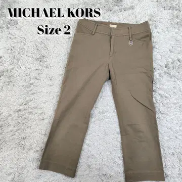 MICHAEL KORS 크롭 팬츠 7부 기장 스트레치 면바지