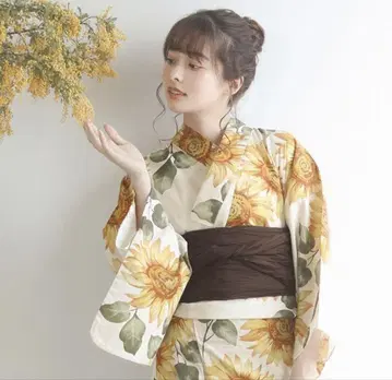 여름빛 해바라기 유카타 6세트 미사용 새상품 해바라기 시라베