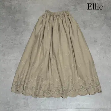 Ellie 작은 키를 위한 내추럴 의류 밑단 레이스 스커트 R245