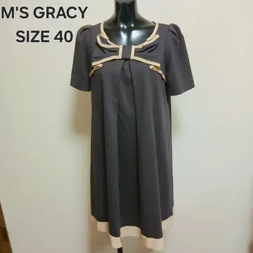 M'S GRACY 엠즈 그레이시 리본 원피스 반팔 사이즈 40
