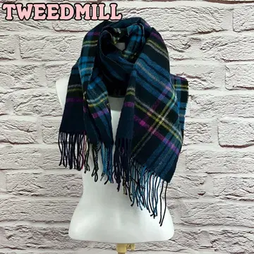철0489P TWEEDMILL 스톨 체크 무늬