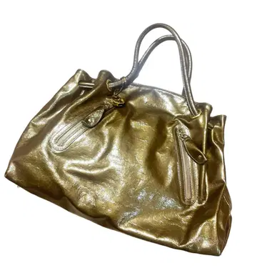 새상품급 FURLA 패턴트 레더 토트백