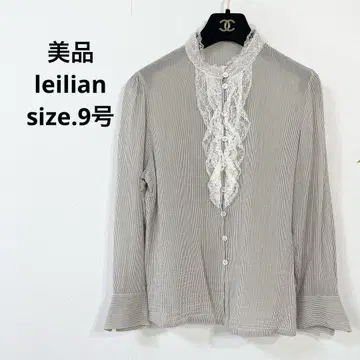 새상품급 leilian 레리안 고급스러운 프릴 블라우스