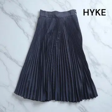 [컨디션 최상] HYKE 하이크 플리츠 스커트 롱 스커트 2 블랙