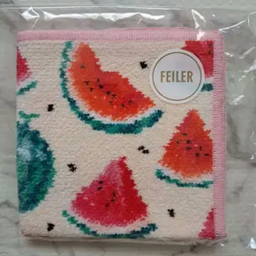 미사용 새상품 FEILER 페일러 손수건 수박 도트