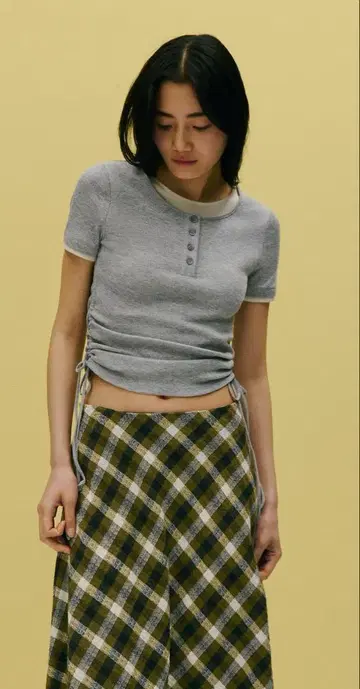 ZARA 자라 더블 개더 티셔츠