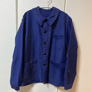 프렌치 빈티지 블루 몰스킨 자켓 Le BEAU-FORT